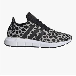 Adidas Women's Black and White Athletic Sneakers